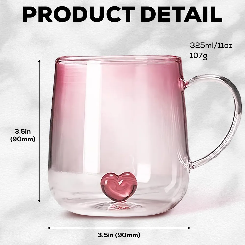 You Are The Most Beautiful Flower - Personalized Custom Pink Gradient Glass Mug