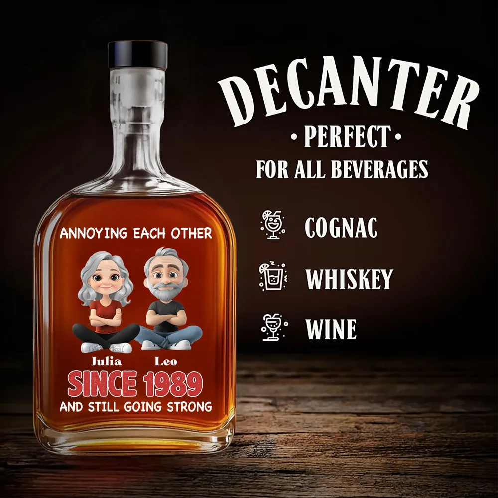 Forever In Love - Personalized Custom Spirits Decanter