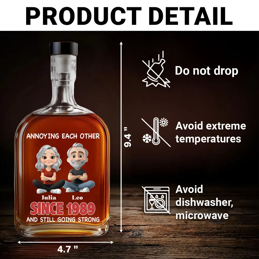 Forever In Love - Personalized Custom Spirits Decanter