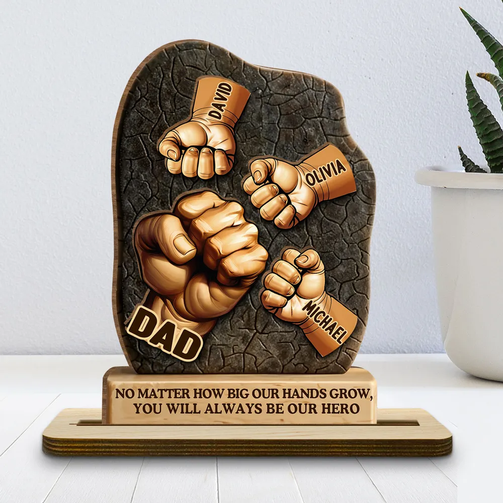 Meeting You Was Fate - Personalized Custom 2-Layer Wood Plaque With Flat Base