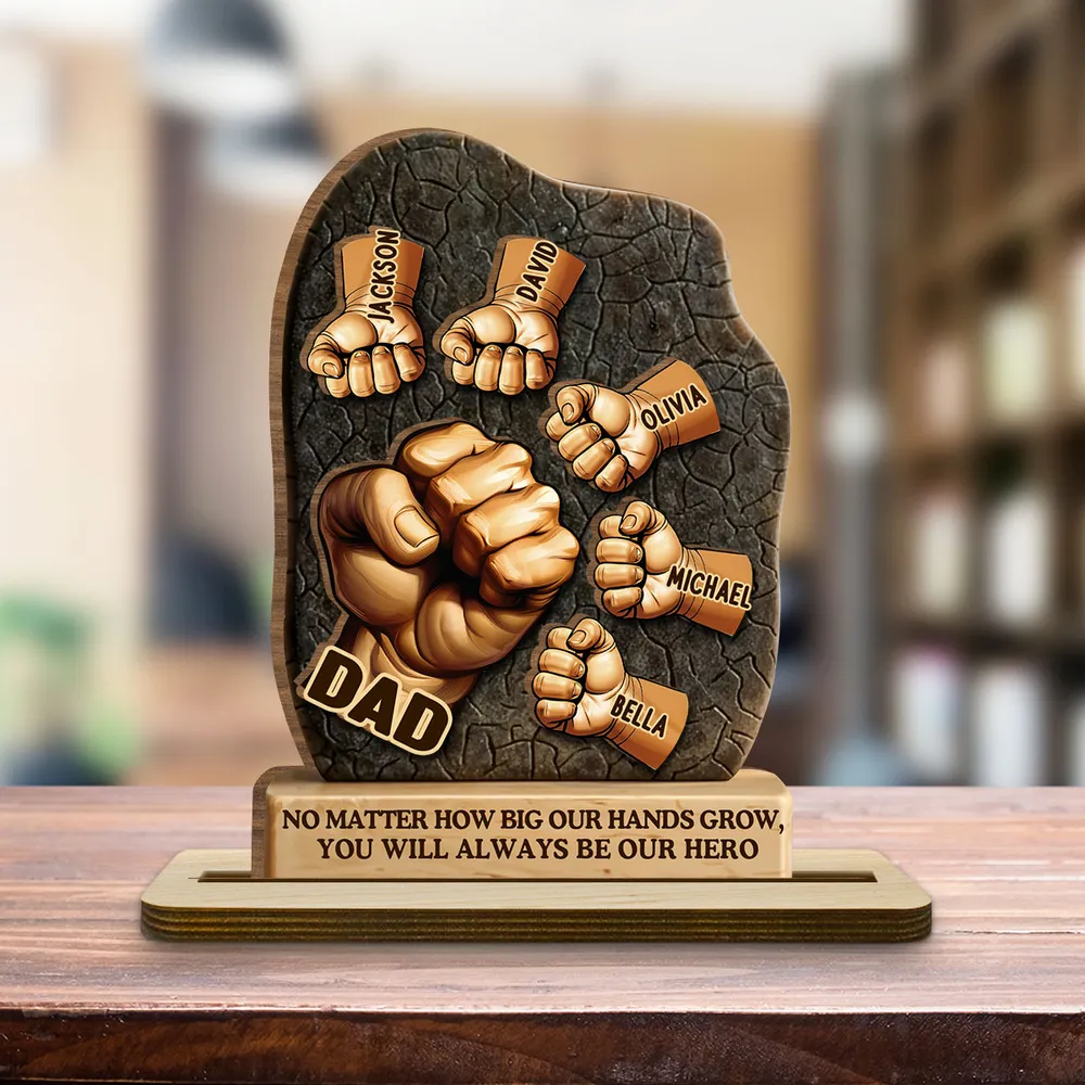 Meeting You Was Fate - Personalized Custom 2-Layer Wood Plaque With Flat Base