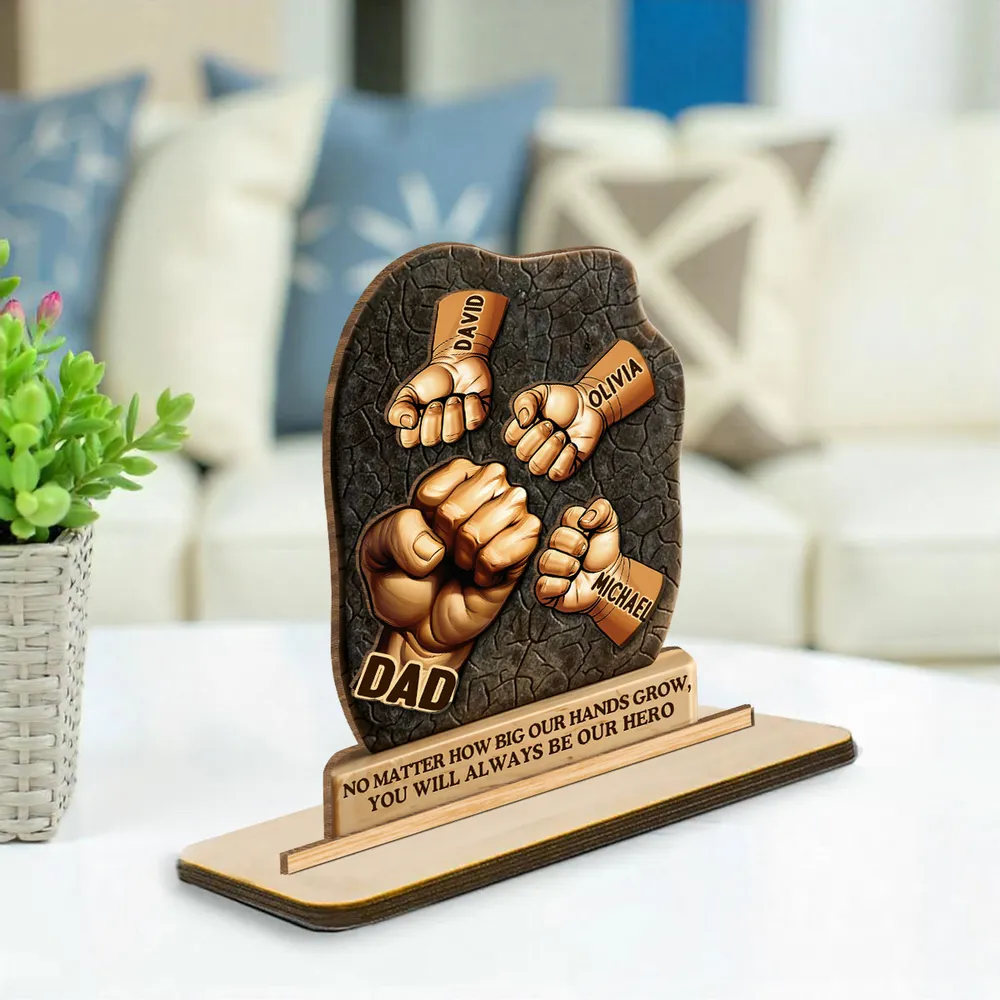 Meeting You Was Fate - Personalized Custom 2-Layer Wood Plaque With Flat Base